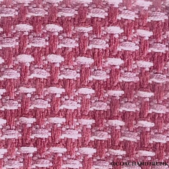 COACH OVERSIZED True Pink Blanket Scarf Texture With Fringe Coach Leather Patch - Picture 3 of 5